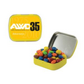 Small Yellow Mint Tin Filled w/ Chocolate Littles
